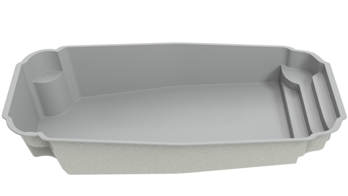 Композитный бассейн "Alegro" 880 х 400  см  глубиной 101 х 165 см, прямоугольник морозоустойчивый